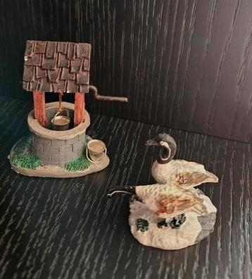 Kerstdorp Decoratie - Put en ganzen beschikbaar voor biedingen
