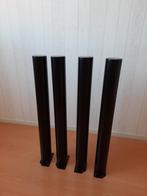 4 Meubelpoten zwart, Ophalen, Minder dan 50 cm, 50 tot 100 cm, Rond
