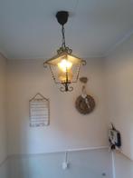 Plafond /Hanglamp brocante, Zo goed als nieuw, Ophalen, Glas