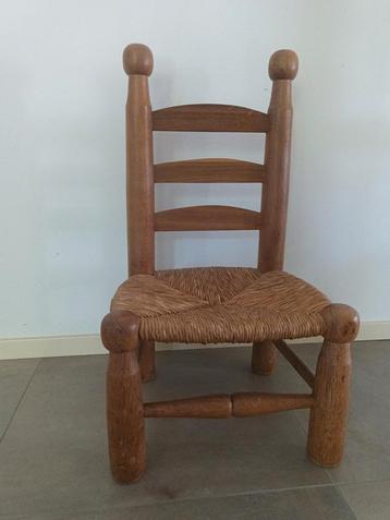 Art deco haard stoel, massief eiken Charles Dudouyt beschikbaar voor biedingen