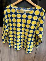 Trvl dress top L geel blauw travelstof, Kleding | Dames, Blauw, Trvl dress, Maat 42/44 (L), Ophalen of Verzenden