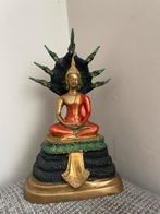 Boeddhabeeld met Nāga Mucalinda - Zuidoost-Azië, Ophalen of Verzenden, Gebruikt