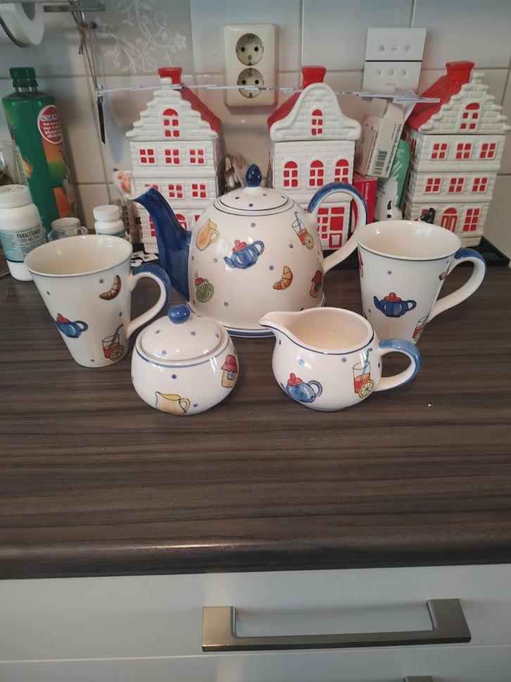 Chacult Servies - Compleet en Charmant!, Huis en Inrichting, Keuken | Servies, Gebruikt, Compleet servies, Overige stijlen, Aardewerk