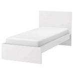 Malm eenpersoons bed, Huis en Inrichting, Ophalen, 90 cm, Eenpersoons, Wit