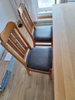 4 eetkamerstoelen, Huis en Inrichting, Stoelen, Ophalen, Gebruikt, Hout, Vier