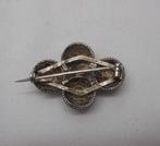 Zilveren antiek Zeeuwse knoppen broche nr.1086, Sieraden, Tassen en Uiterlijk, Antieke sieraden, Verzenden, Zilver, Broche