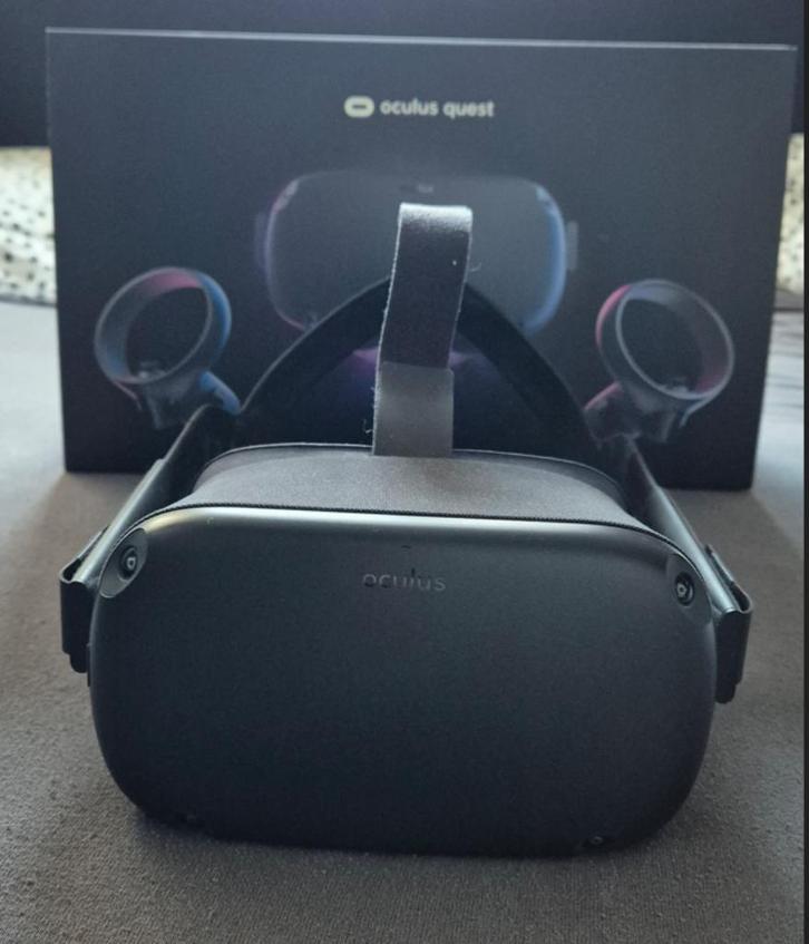 Oculus Quest 1 - 128GB incl. IEM Oordopjes, Spelcomputers en Games, Virtual Reality, Gebruikt, Overige platformen, VR-bril, Ophalen of Verzenden