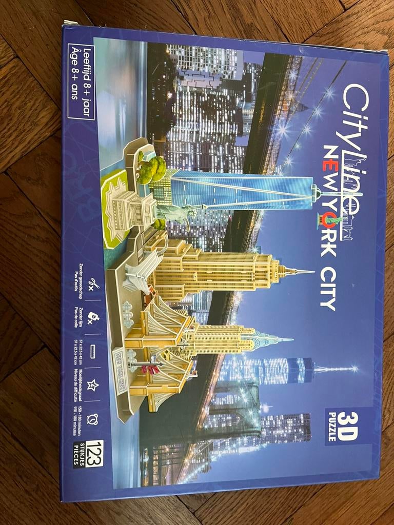 3D puzzel van New York - nieuw, Hobby en Vrije tijd, Denksport en Puzzels, Ophalen, Minder dan 500 stukjes, Zo goed als nieuw