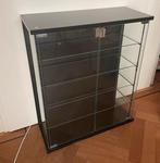 IKEA Vitrinekastje Zwart - CD Kast, Huis en Inrichting, Kasten | Vitrinekasten, Ophalen, Gebruikt, 50 tot 100 cm, Minder dan 100 cm