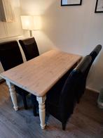 Houten eettafel, Huis en Inrichting, Tafels | Eettafels, Ophalen, Gebruikt, 100 tot 150 cm, Klassiek, landelijk, modern
