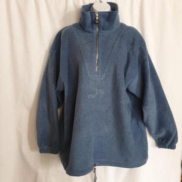 Lekker warme blauwe fleecetrui. Mt S Merk Simply Sweat beschikbaar voor biedingen