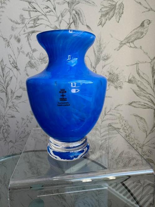 Vintage vaas Claudius Desin Skruf Sweden, Antiek en Kunst, Antiek | Glas en Kristal, Ophalen of Verzenden
