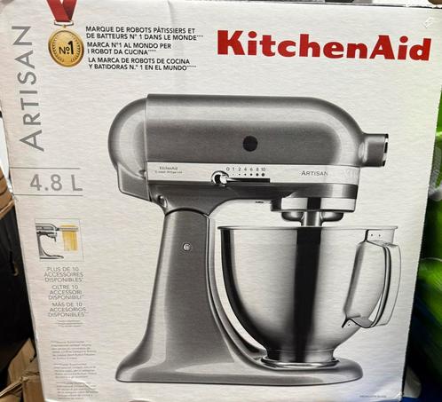 KitchenAid Artisan Keukenmixer 4,8 L Tingrijs 5KSM185PSEMS, Witgoed en Apparatuur, Keukenmixers, Nieuw, 4 liter of meer, Ophalen of Verzenden