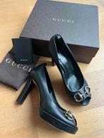 GUCCI Pumps Black Leather size 40, Pumps, Verzenden, Zwart, Gucci