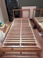 Gratis Eenpersoons bed (2x) met lattenbodem van ikea 2 x, 90 cm, Eenpersoons, Wit, Ophalen of Verzenden