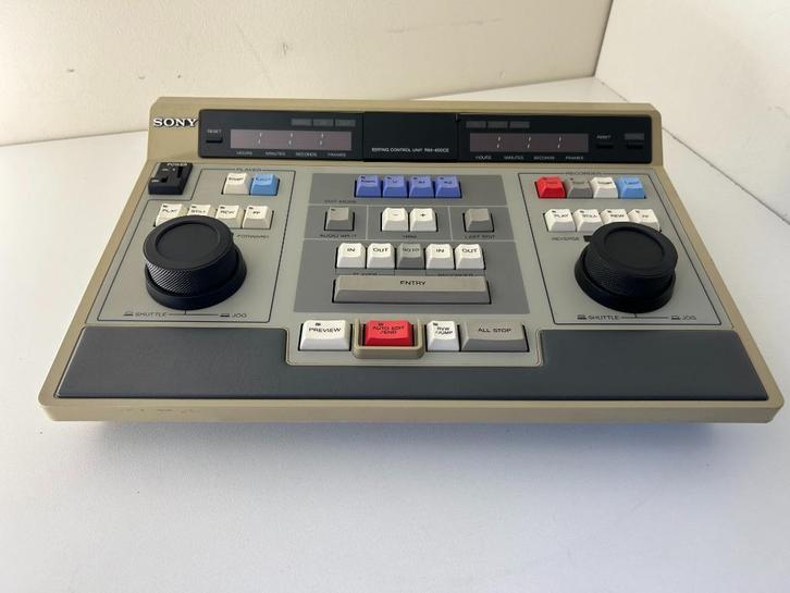 Sony PVE-500 en RM-450 edit controllers, Audio, Tv en Foto, Afstandsbedieningen, Gebruikt, Origineel, Vhs, Ophalen of Verzenden