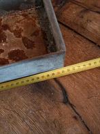 Brocante ijzeren schaal dienblad MOET WEG, Ophalen of Verzenden