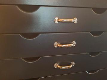 Vintage "Schilte" (school) ladenkast met 2 x vier laden!  beschikbaar voor biedingen