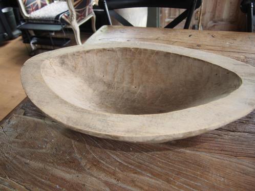 Houten Schaal, Huis en Inrichting, Woonaccessoires | Schalen en Manden, Gebruikt, Schaal, Ovaal, Hout, Ophalen of Verzenden