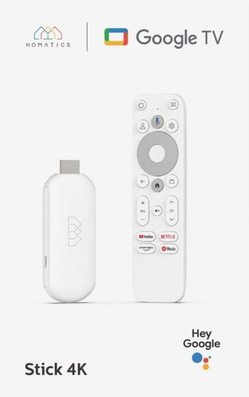 Homatics Google TV Stick 4K UHD – Chromecast beschikbaar voor biedingen
