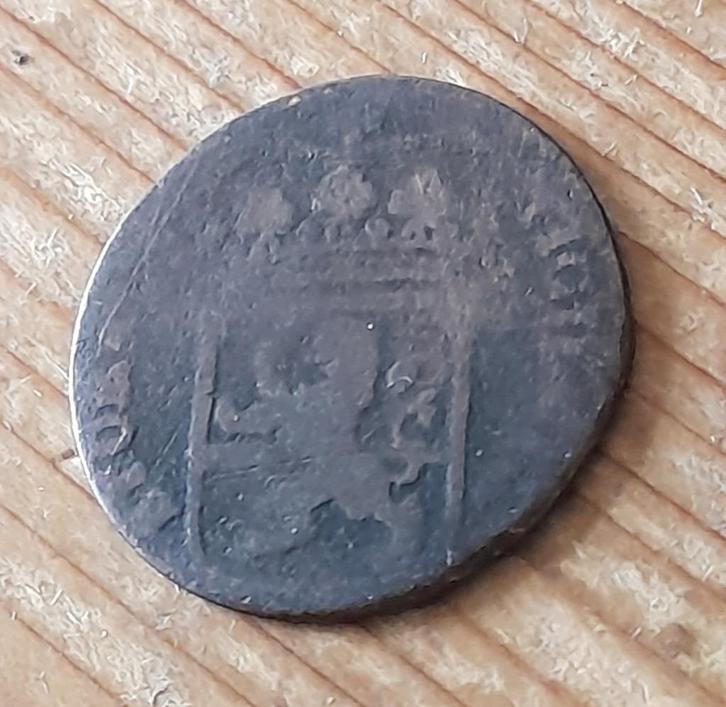 duit Overijssel 1767 (lot 1), Postzegels en Munten, Munten | Nederland, Losse munt, Overige waardes, Vóór koninkrijk, Ophalen of Verzenden