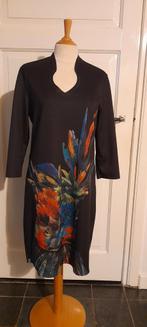 Lizzy & Coco jurk, zwart, bloemen, L, Kleding | Dames, Jurken, Maat 38/40 (M), Overige kleuren, Ophalen of Verzenden, Zo goed als nieuw