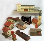 Faller plastic huisjes en station voor modelspoorbaan H0, Gebruikt, Gelijkstroom of Wisselstroom, Brug, Tunnel of Gebouw, Ophalen