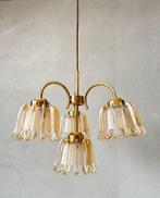 Vintage amber Doria lamp, Huis en Inrichting, Lampen | Hanglampen, Ophalen of Verzenden, Zo goed als nieuw, Minder dan 50 cm