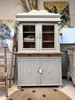 Antieke buffetkast servieskast vitrinekast dressoir vintage, Huis en Inrichting, Kasten | Vitrinekasten, Ophalen, 100 tot 150 cm
