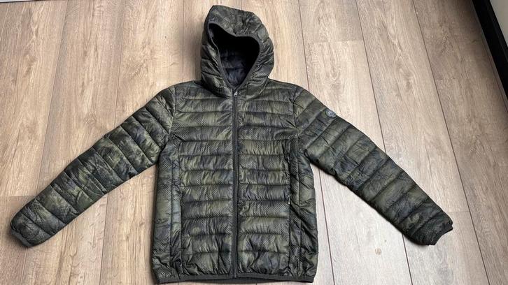 In nette staat: zwart/groene jas America Today 146-152, Kinderen en Baby's, Kinderkleding | Maat 152, Gebruikt, Jongen, Jas, Ophalen of Verzenden