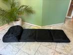 Smooff ligbed / loungematras (2 stuks) zwart, Ophalen, Zo goed als nieuw, Kunststof, Inklapbaar