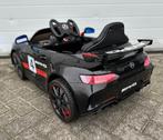 Mercedes-Benz GT4 AMG 12v zwart RC / AUX / Rubberband / LEER, Kinderen en Baby's, Speelgoed | Buiten | Voertuigen en Loopfietsen