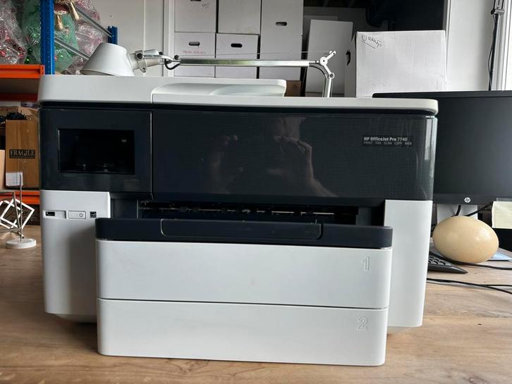 HP Office Jet Pro 7740, Computers en Software, Printers, Zo goed als nieuw, All-in-one, Inkjetprinter, Scannen, Ophalen