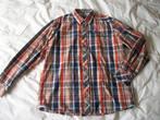 Overhemd Marvelis - L - Blauw Oranje Bruin - Katoen - Nieuw, Kleding | Heren, Overhemden, Marvelis, Blauw, Ophalen of Verzenden