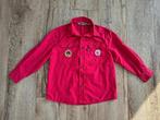 Mooie rode scoutingblouse, Bever uniform, Scoutfit, maat 128, Verzamelen, Scouting, Onb, Ophalen of Verzenden, Kleding, Onb