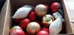 40 KERSTBALLEN variatie; Rood, Wit, Goud (prijs verlaagd), Diversen, Kerst, Ophalen, Zo goed als nieuw