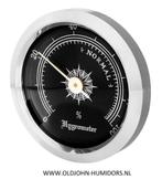 hANGELO HUMIDOR HYGROMETER 45/35 MM ZWARTE WIJZERPLAAT ahm13, Verzenden, Nieuw, Tabaksdoos of Verpakking