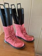 Stoere roze lakleren boots van F2, maat 38, Verzenden, Lage of Enkellaarzen, Zo goed als nieuw, Roze