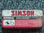 reparatiedoos SIMSON NORMAAL (oud), Verzamelen, Blikken, Ophalen of Verzenden, Gebruikt, Overige