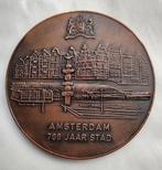 Amsterdam 700 jaar stad penning 1975, Ophalen of Verzenden, Overige materialen