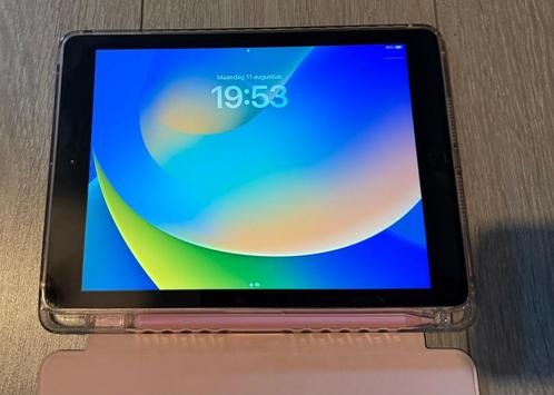 iPad 5e generatie zwart 128gb met hoesje en pen, Computers en Software, Apple iPads, Gebruikt, Apple iPad, Wi-Fi, 10 inch, 128 GB