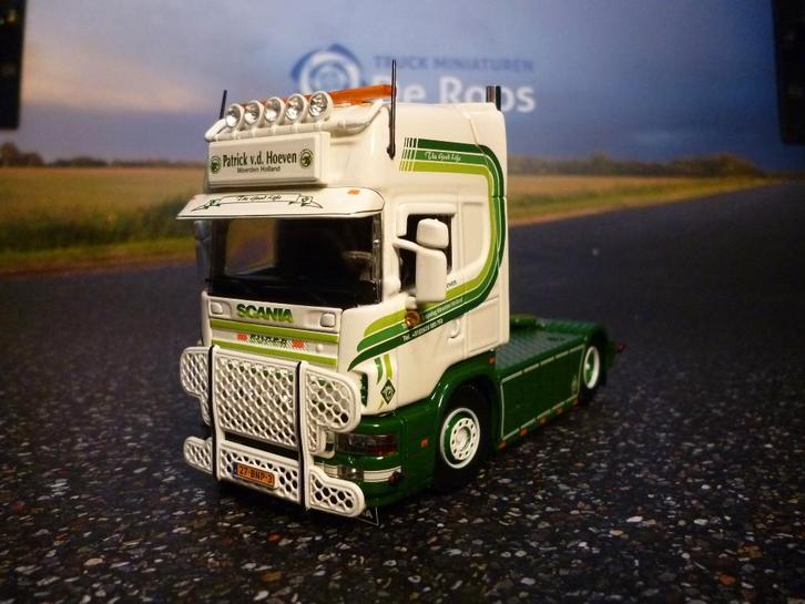 Tekno Scania 4 serie Patrick v/d Hoeven met certificaat, Hobby en Vrije tijd, Modelauto's | 1:50, Nieuw, Bus of Vrachtwagen, Tekno