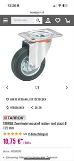 4 Nieuwe Tarrox Zwenkwielen, Doe-het-zelf en Verbouw, Zwenkwielen, Ophalen of Verzenden, Nieuw