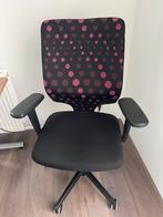 Bureaustoel Giroflex 434 met roze stippen, Ophalen, Gebruikt, Zwart, Bureaustoel