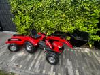 MF traptrekker met aanhanger en graafmachine, Ophalen, Gebruikt, Trapvoertuig