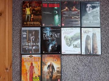 verschillende horror dvd's beschikbaar voor biedingen