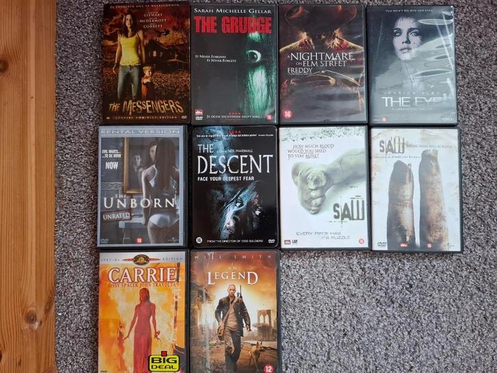 verschillende horror dvd's, Cd's en Dvd's, Dvd's | Horror, Gebruikt, Overige genres, Vanaf 16 jaar, Ophalen of Verzenden
