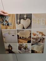 Canvas met lampjes, 50cm. Muurdecoratie, Ophalen, Zo goed als nieuw