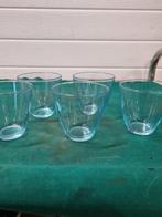 glazen blauw glas italy vijf stuks, Verzamelen, Glas en Borrelglaasjes, Ophalen of Verzenden