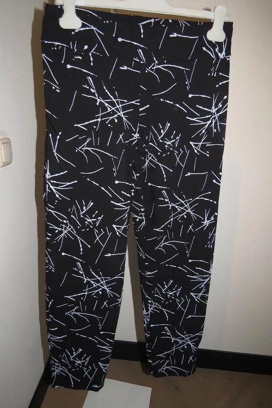 Joseph Ribkoff stretch broek kwaliteit witte print hanger, Kleding | Dames, Broeken en Pantalons, Zo goed als nieuw, Maat 38/40 (M)